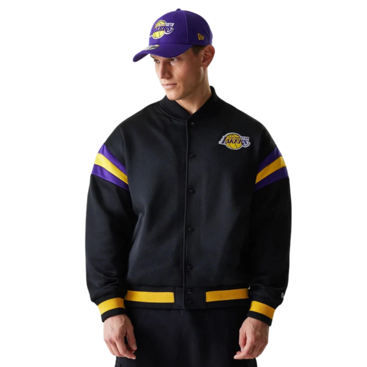 Chaqueta Bomber New Era NBA LA Lakers Panel
