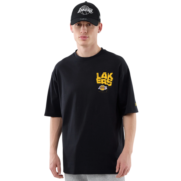 Camiseta Oversized New Era NBA LA Lakers Player Graphic "Black"