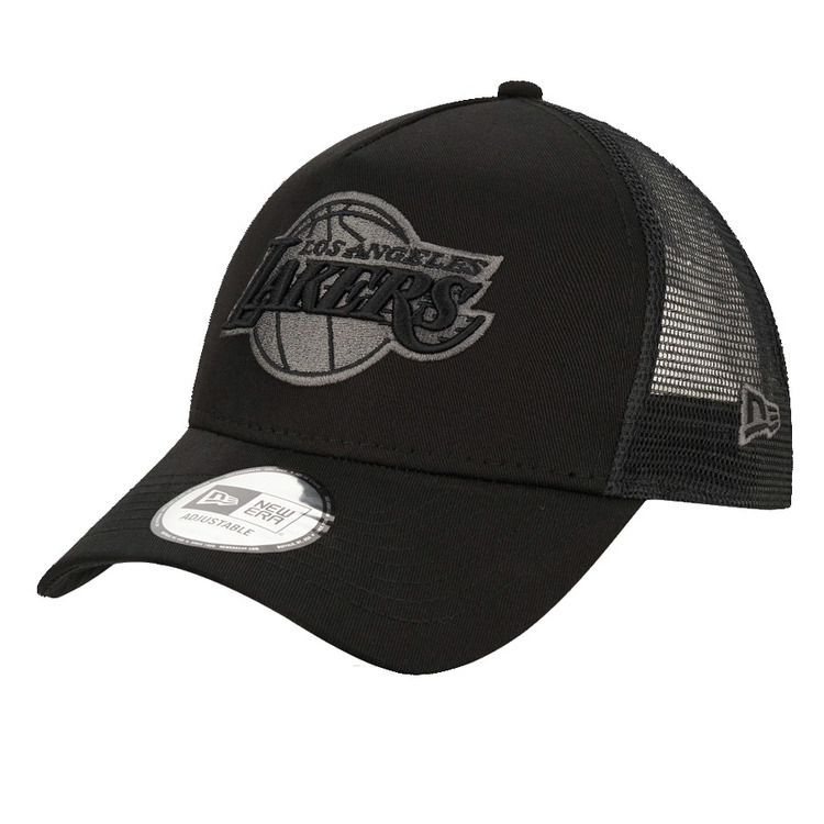 New Era NBA Los Angeles Lakers 9FORTY A-Frame Trucker " Black on Black"