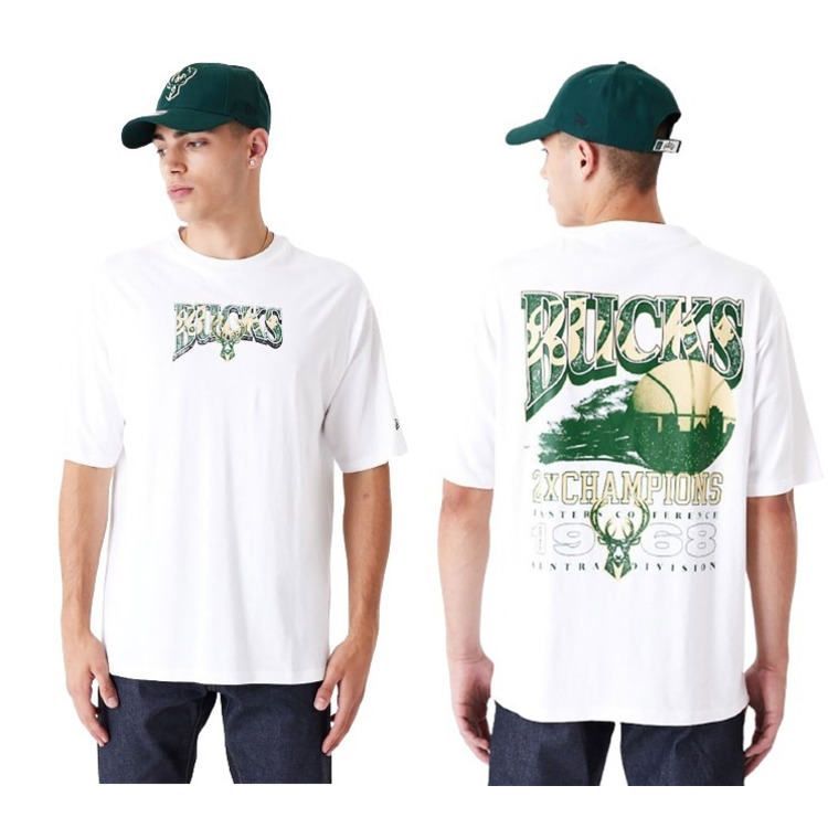 Añadir a la cesta New Era NBA Milwaukee Bucks Championship Oversized T-Shirt New Era NBA Milwaukee Bucks Championship Oversized T-Shirt