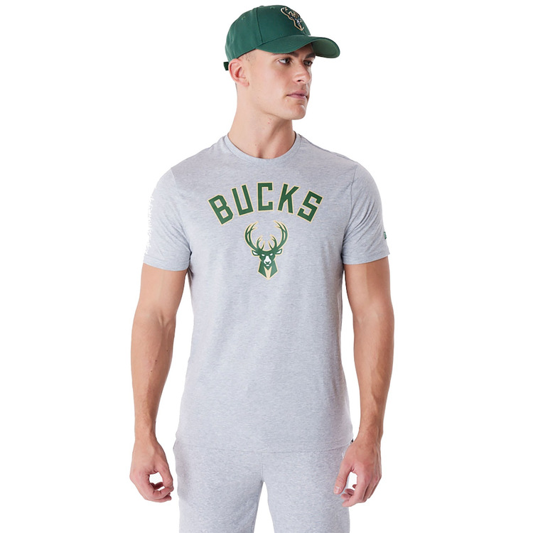 New Era NBA Milwaukee Bucks Regular T-Shirt "Grey"