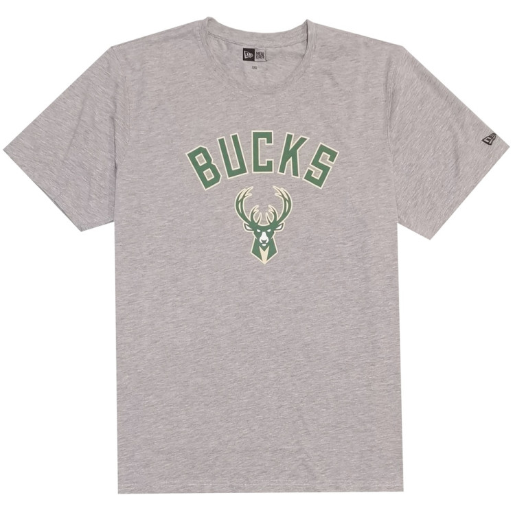 Camiseta New Era NBA Milwaukee Bucks Regular "Grey"