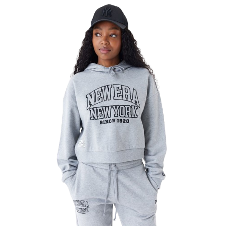 Añadir a la cesta New Era New York Arch Wordmark Crop Hoodie "Gray" New Era New York Arch Wordmark Crop Hoodie "Gray"