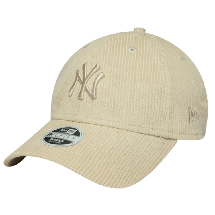 Gorra New Era Wmns MLB NY Yankees Cord 9FORTY Adjustable Cap "Cream"
