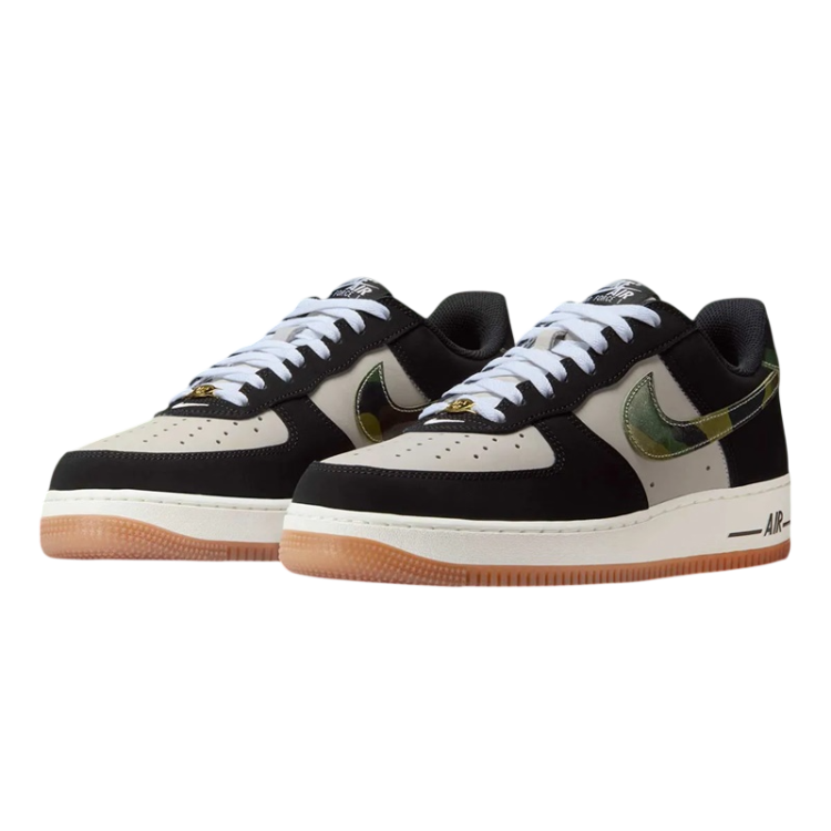 Nike Air Force 1 Low '07 LV8 "Black Patent Camo Swoosh"