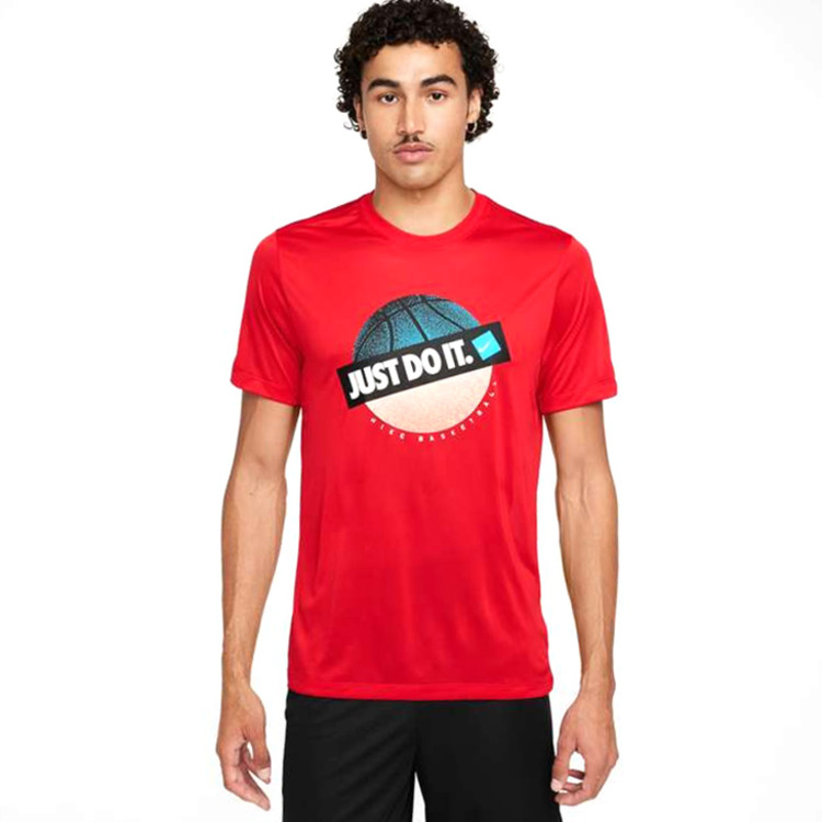 Nike Camiseta Dri Fit Basket Just Do It "Red"