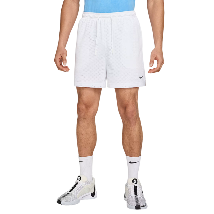 NIke Dri-FIT 5" Mesh Basketball Shorts "White