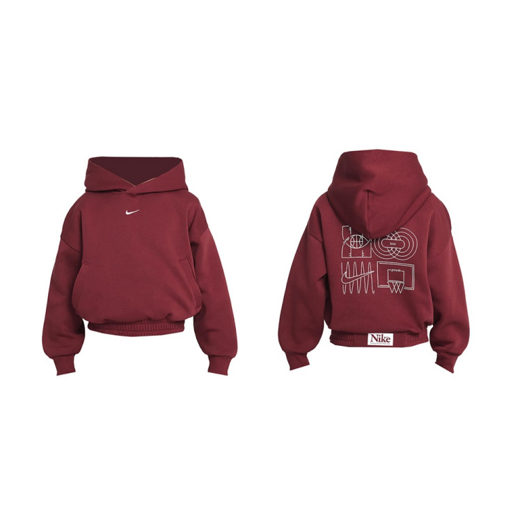 Sudadera Niño/Niña Nike Culture of Basketball "Bronzine" "Team Red"