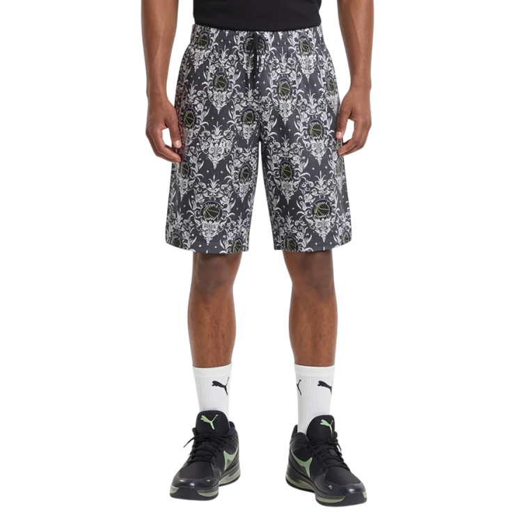 Puma Basketball Lace Em Up AOP Shorts "Blue Crystal"