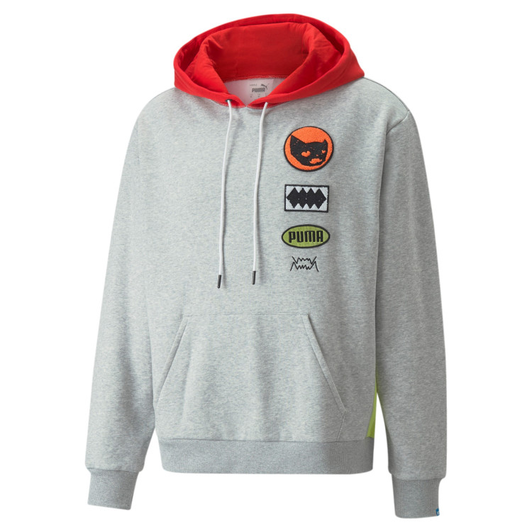 Sudadera Puma Basketball Playbook Pullover "Light Gray Heather"