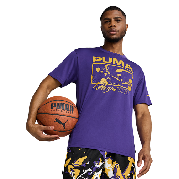 Puma Basketball Rival Rage Tee 1 "Team Violet"