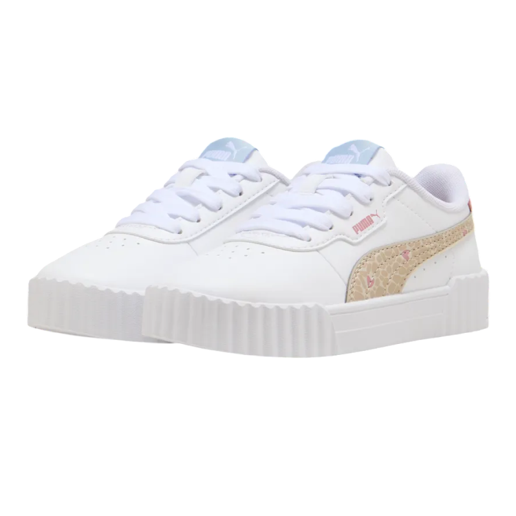 Zapatillas niña Puma Carina 3.0 Winter Safari PS "White-Birch"