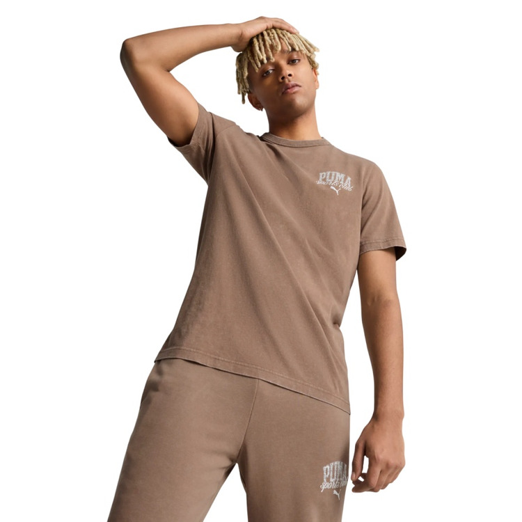 Añadir a la cesta PUMA CLASS Washed Tee "Totally Taupe" PUMA CLASS Washed Tee "Totally Taupe"