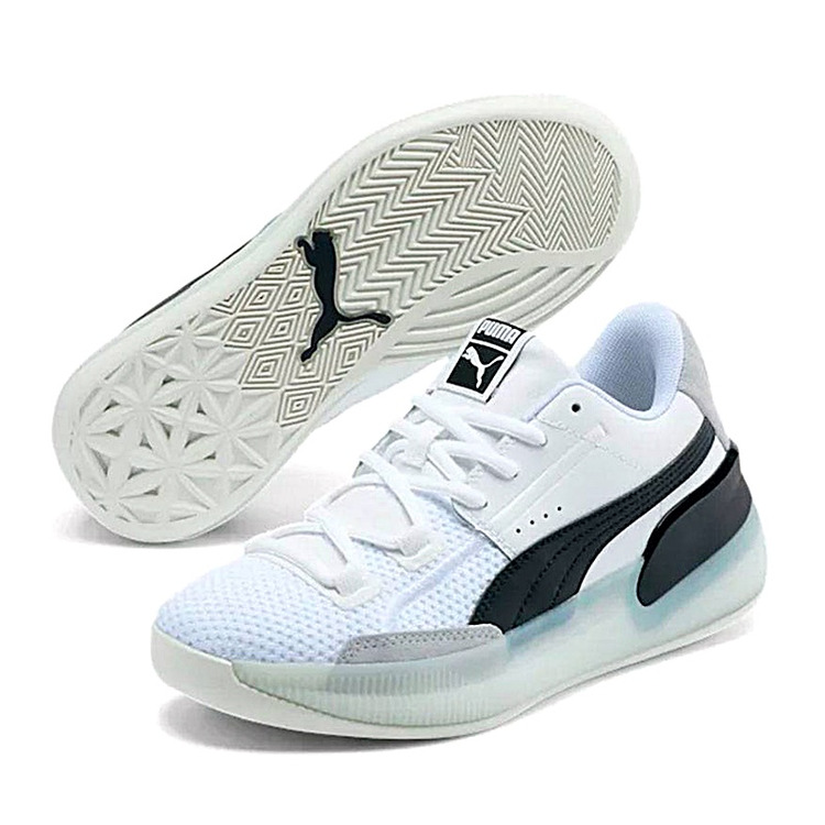 Puma Clyde Hardwood Junior "White Black"