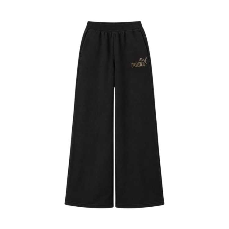 Pantalón Puma ESS ELEVATED High-Waist Straight Leg "Black"