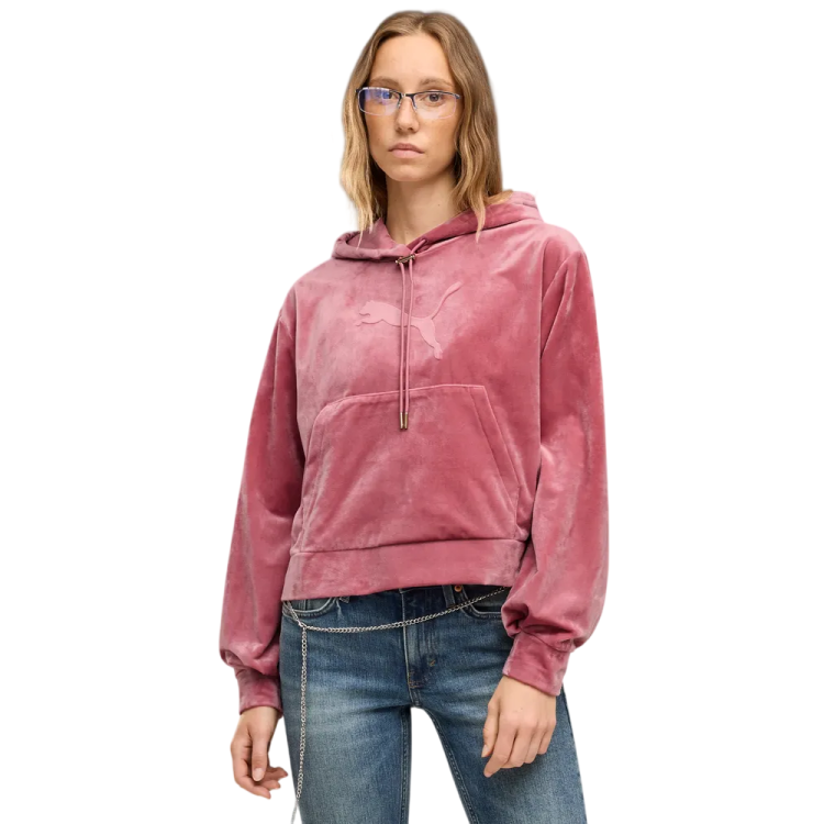 Sudadera Puma ESS ELEVATED Standard Velour "Dusky Rosewood"