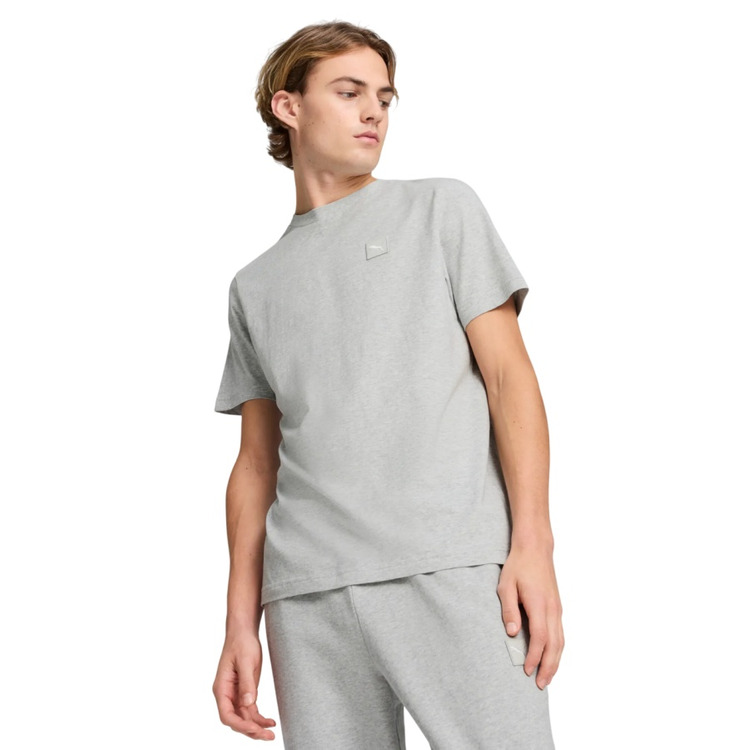 Puma ESS ELEVATED Tee "Light Gray Heather"
