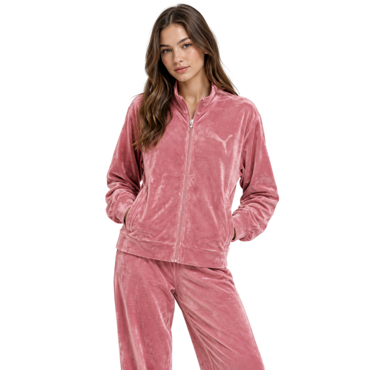 Chaqueta Puma ESS ELEVATED Velour  "Dusky Rosewood"