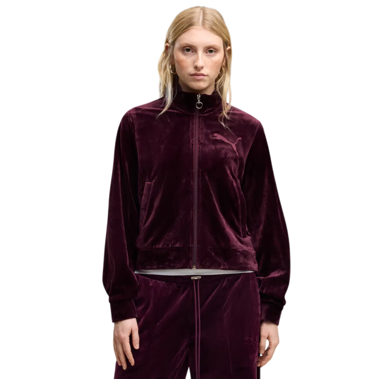 Chaqueta Puma ESS ELEVATED Velour "Ruby Noir"