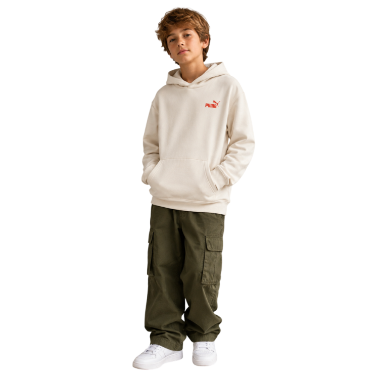 Sudadera Puma ESS LOGO LAB Brand Back Graphic FL B "Alpine Snow"