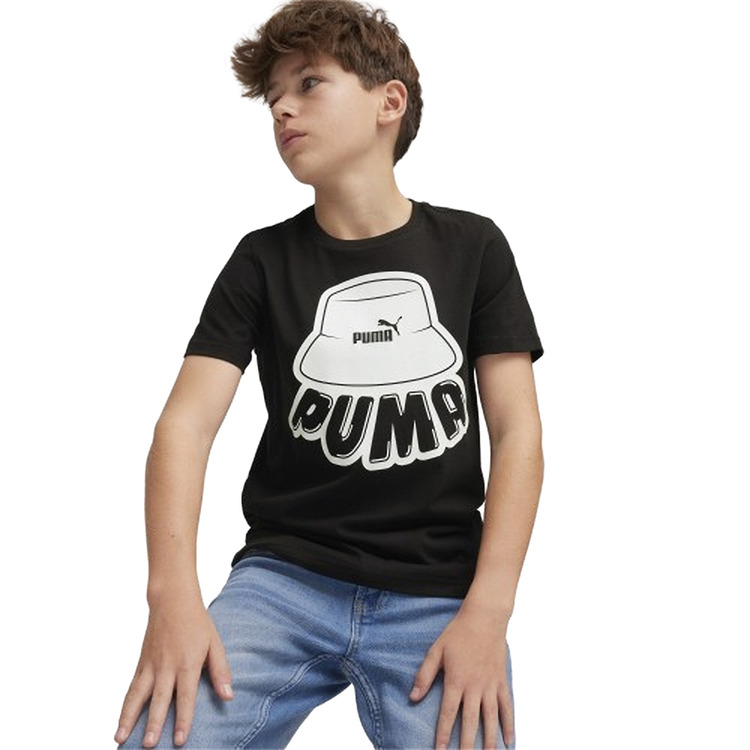 Añadir a la cesta Puma Junior ESS+ MID 90s Graphic Tee B "Black" Puma Junior ESS+ MID 90s Graphic Tee B "Black"