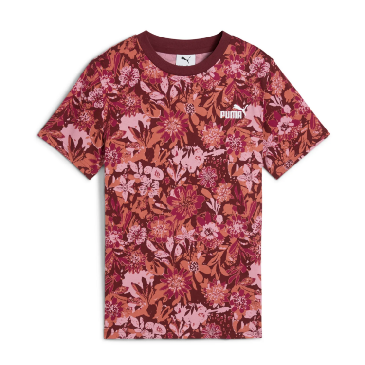 Puma ESS NATURE 2.0 AOP Tee G "Ruby Shimmer"