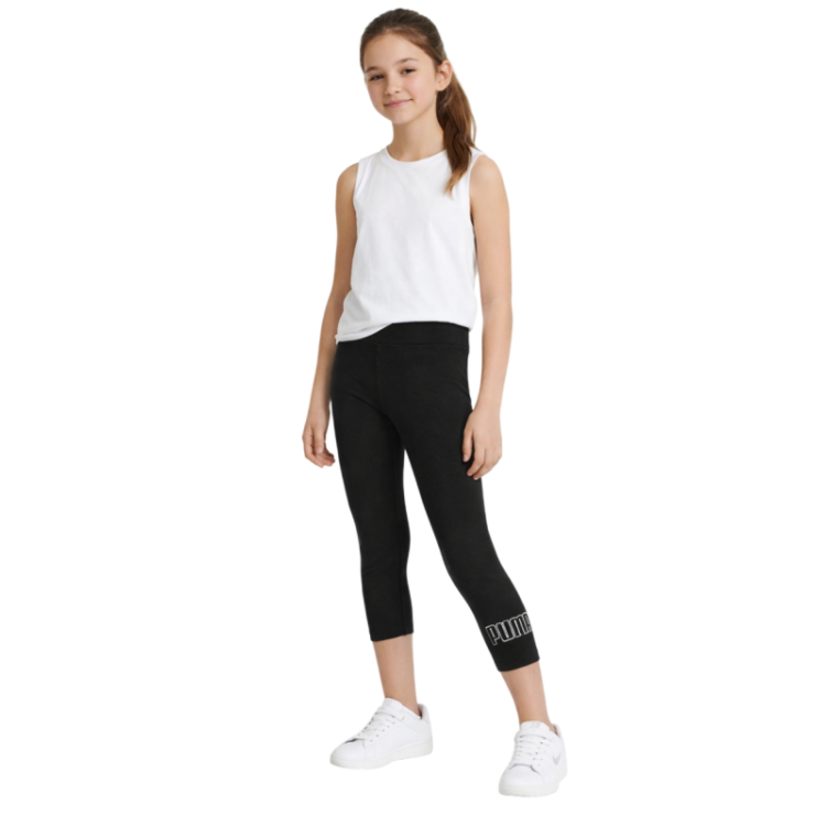 Malla Niña Puma ESS Rhinestone ¾  G2"Black"