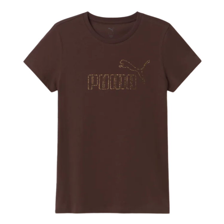 Camiseta Puma ESS+ RHINESTONE ​ "Chocolate Fondue"