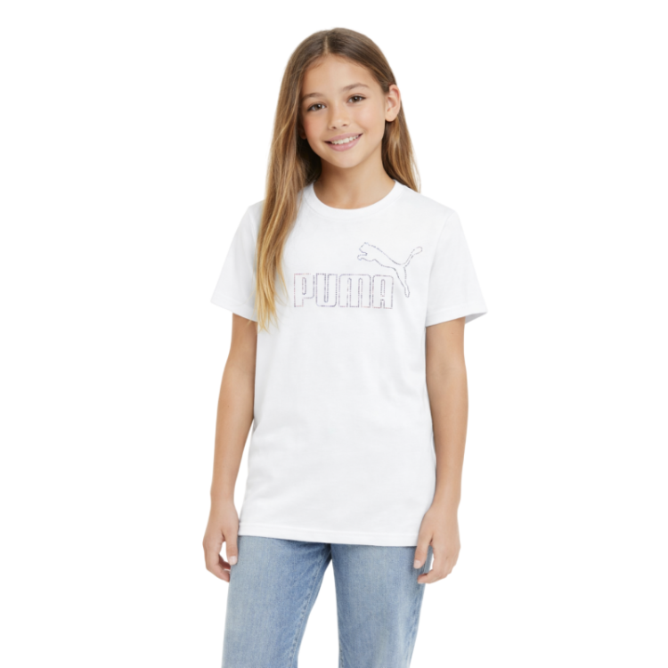 Camiseta Puma ESS Rhinestone T G "White"