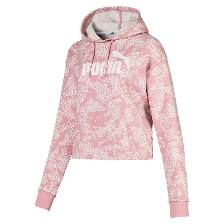 Puma Essentials Logo Cropped Hoody AOP