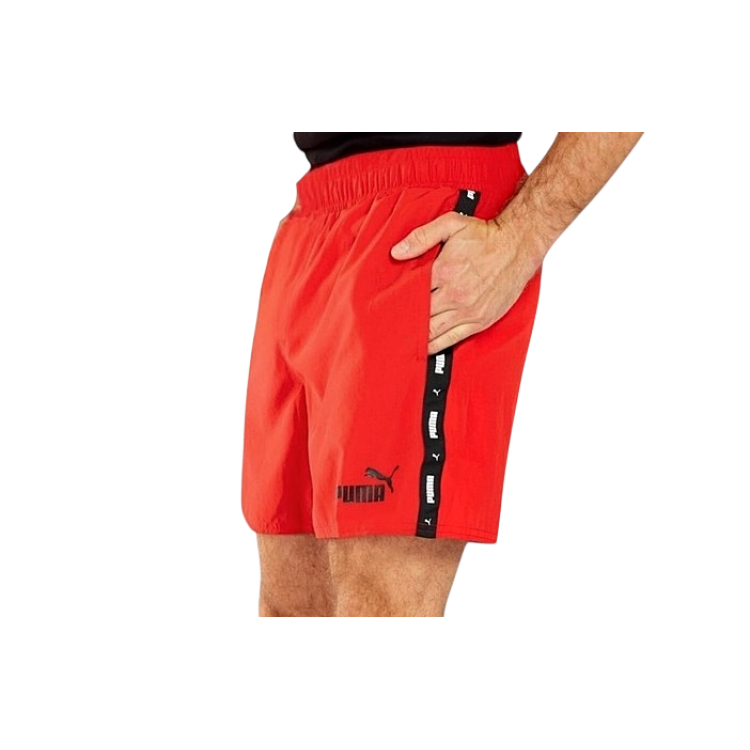 Puma ESS+ Tape Woven Shorts "High Risk Red"