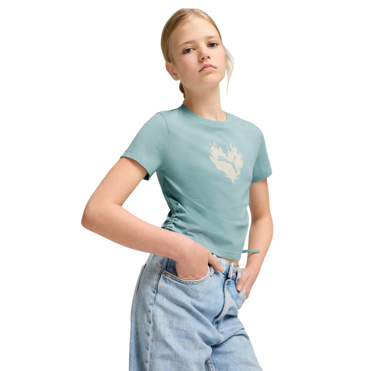 Añadir a la cesta Puma FLAMING LOVE Knotted Tee G "Modern Mint" Puma FLAMING LOVE Knotted Tee G "Modern Mint"