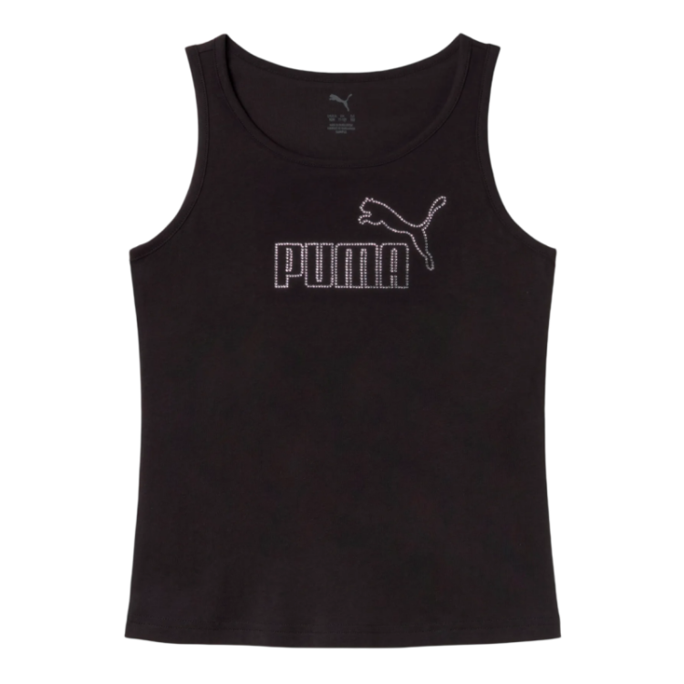 Camiseta Niña  Puma ESS Logo Tank Rhinestone G "Black"