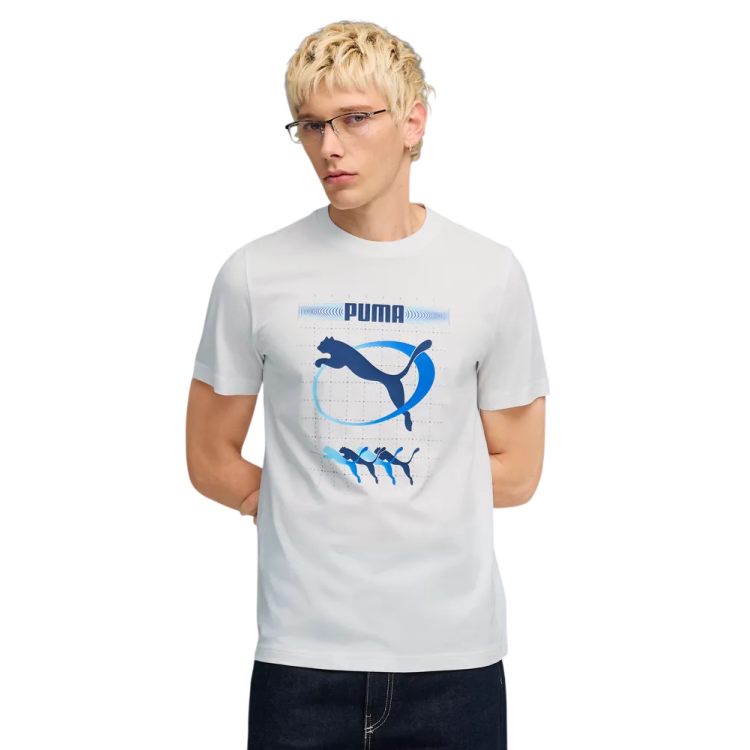 Camiseta hombre Puma GRAPHIC Execution "White"