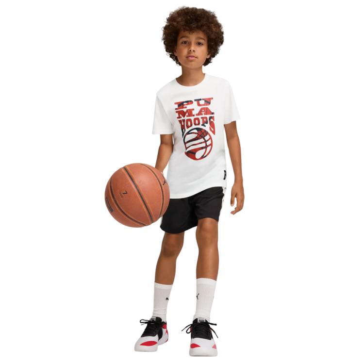 Camiseta Niño/Niña Puma Junior Basketball Blueprint "White"