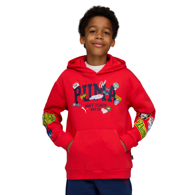 Sudadera Puma Kids Baskeball HooperHotline  "For All Time Red"