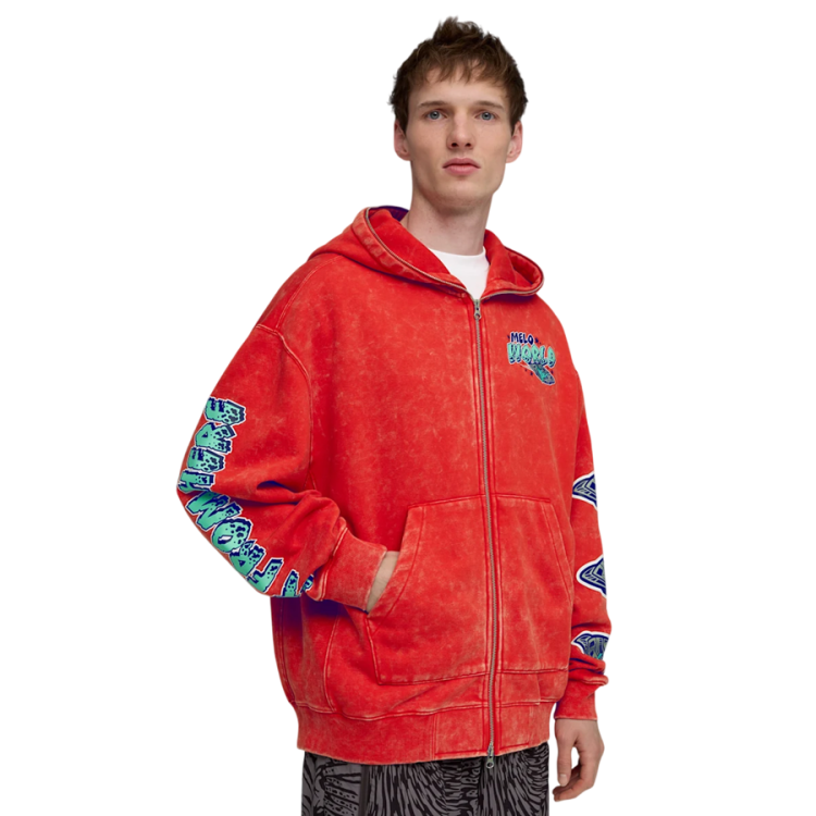 Sudadera Puma Lamelo con Capucha y Cremallera X Melo World "For All Time Red"