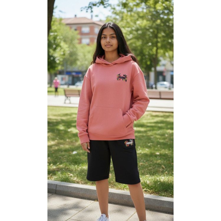 Sudadera Niña Puma MID90s Flower "Wild Pink"