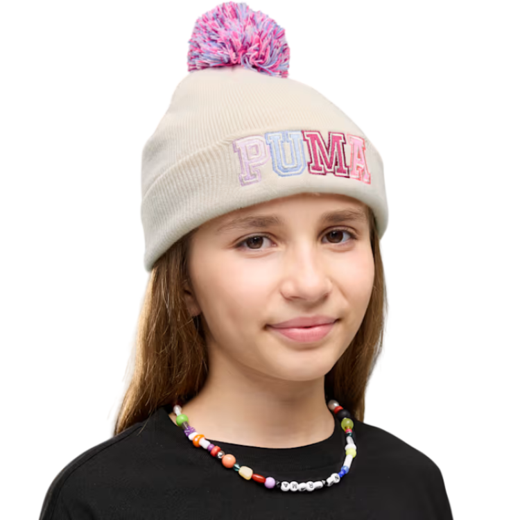 Puma Gorro beanie de corona media Pom Pomr "Alpine Snow"