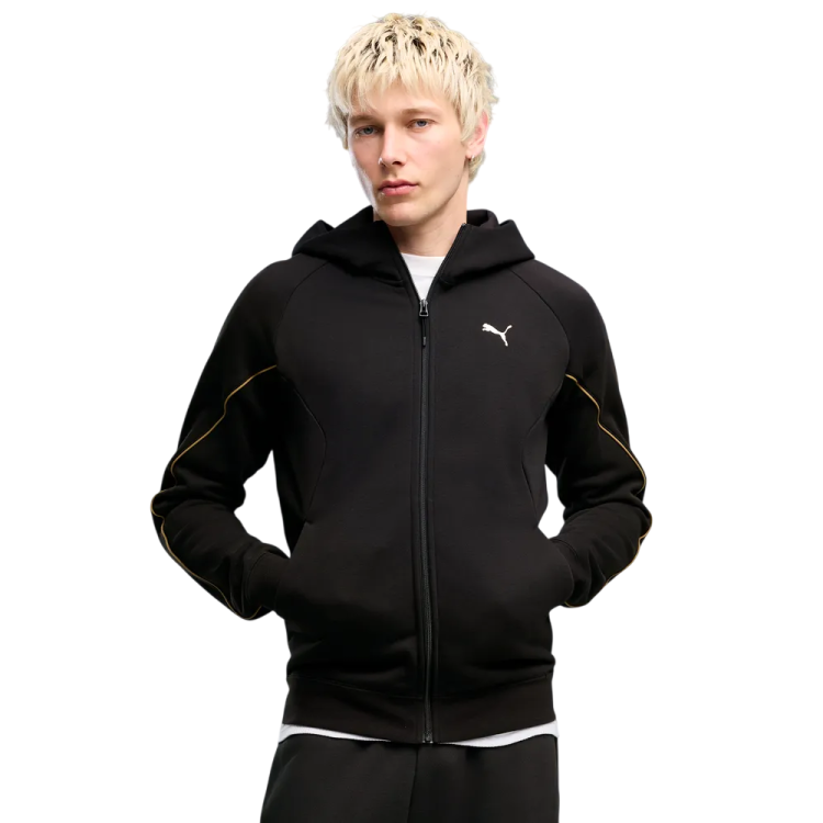 Sudadera con capucha PUMA SPORT Graphic Holiday Full-Zip " Black"