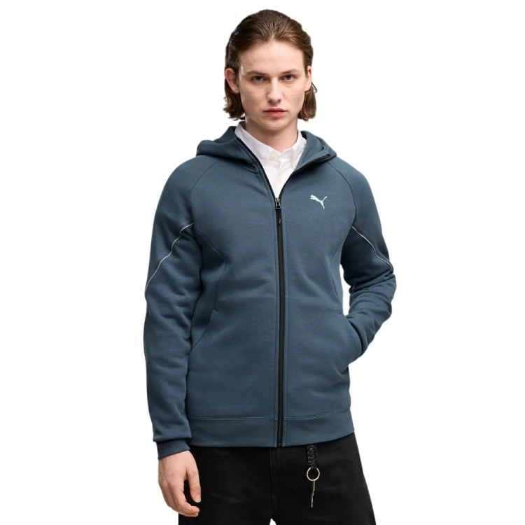 Sudadera Puma  con capucha SPORT Graphic Holiday Full-Zip  "Evening Blue"