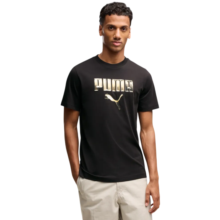 Camiseta PUMA SPORT Graphic Metallic  "Black"