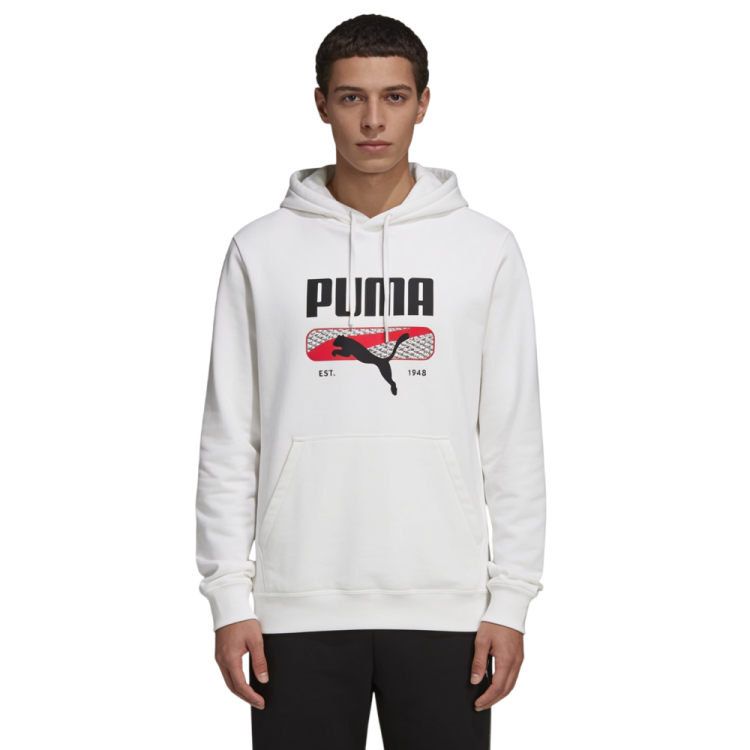 Sudadera PUMA SPORT Logo Play FL "White"