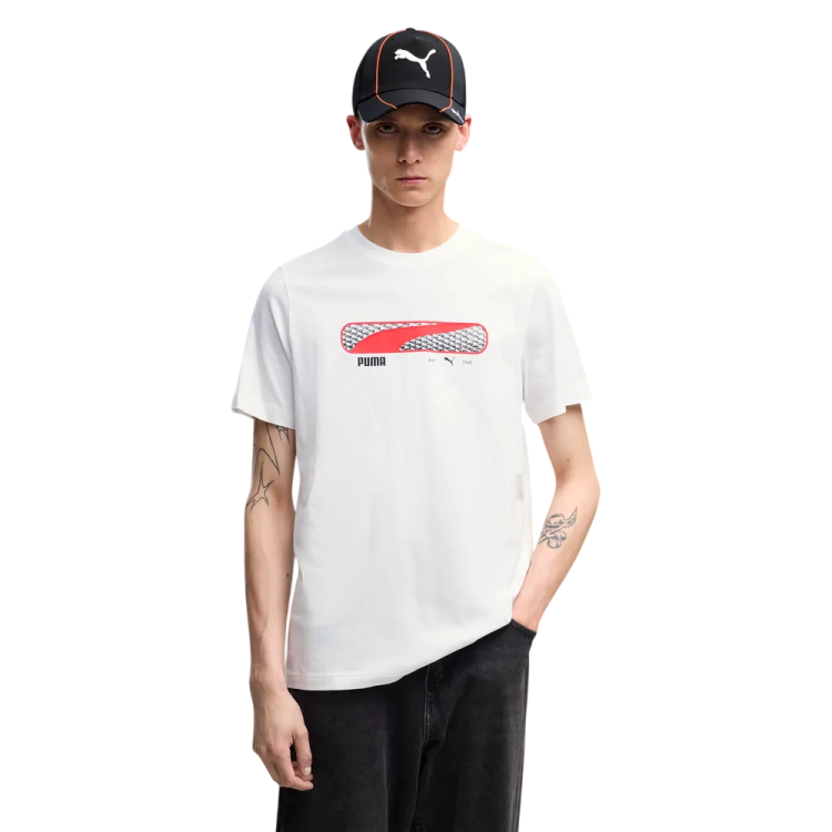 Camiseta PUMA SPORT Logo Play  "White"