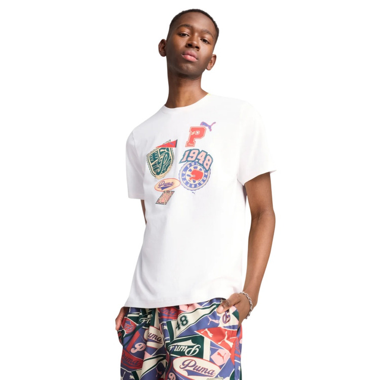 Puma SPORTS LEGACY Front Graphic Tee "White"