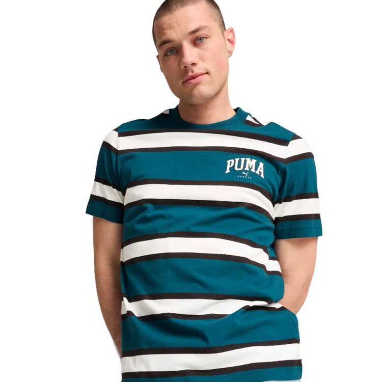 Añadir a la cesta PUMA SQUAD Stripe AOP Tee "Cold Green" PUMA SQUAD Stripe AOP Tee "Cold Green"