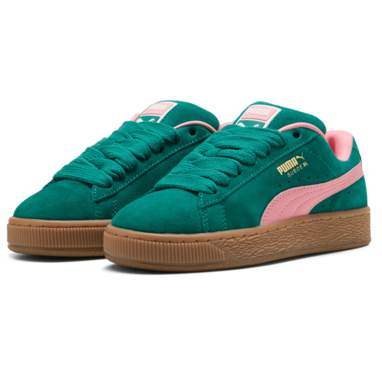 Puma Suede XL Jr  "Wild Green-Pinkscape"