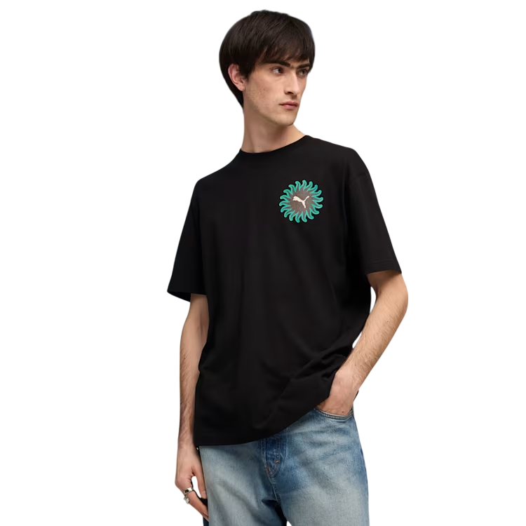 Camiseta Puma SUNSET DRIVE Relaxed  "Black"