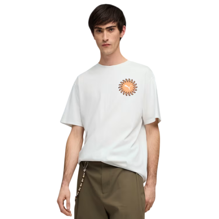 Camiseta Puma SUNSET DRIVE Relaxed  "White"