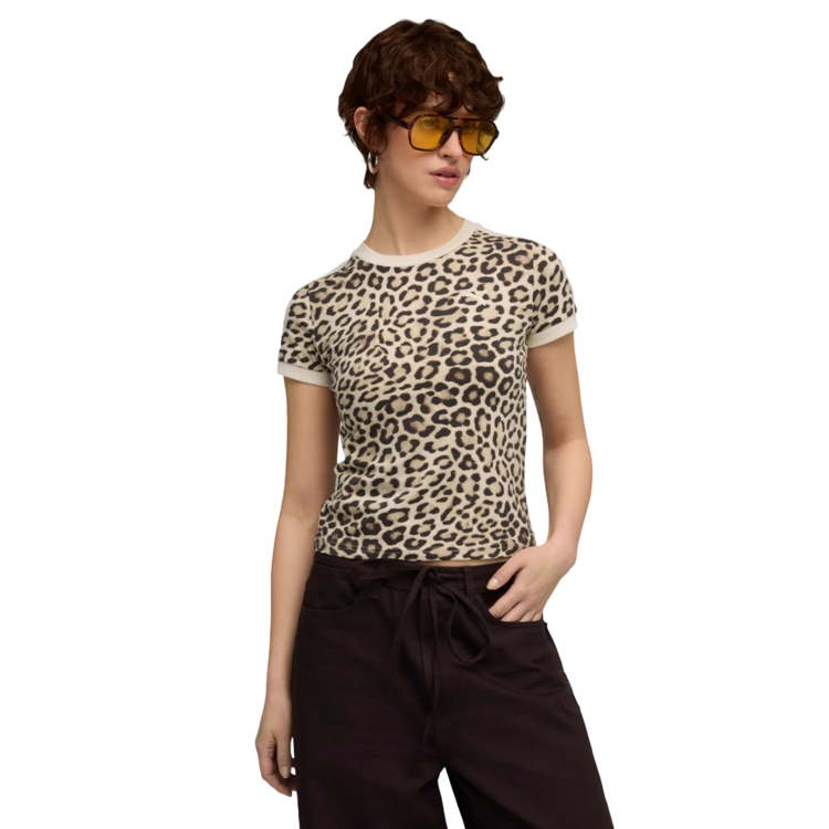 Puma T7 LEO LUXE AOP Slim Tee "Alpine Snow-Ice Coffee"